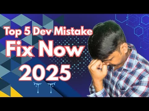 Top 5 Web Mistakes Developers Make thumbnail