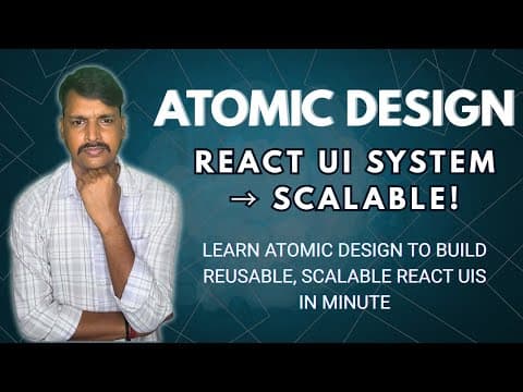 React js : Atomic Design Explained for Beginners #reactjs #spancoders #coding thumbnail