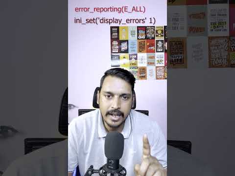 PHP Error Not Showing? Fix in 2 Lines ✅ | PHP Tips #shorts #viral #spancoders #facts #php thumbnail