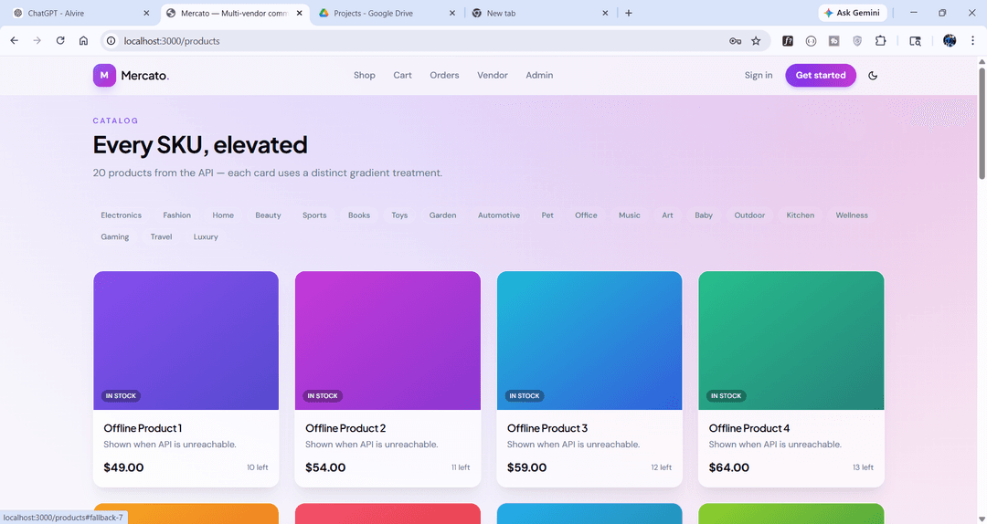 Multi-Vendor E-Commerce SaaS Platform screenshot