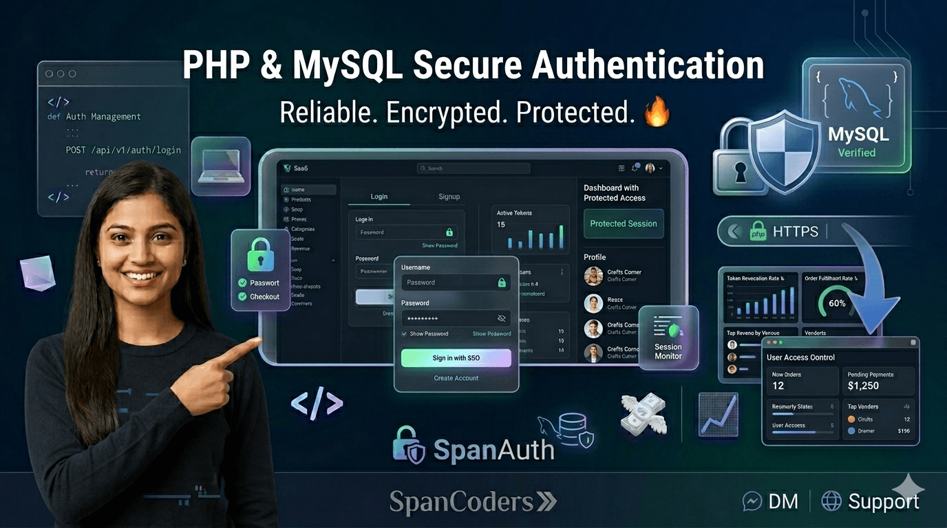 Production Ready Authentication System (PHP + MySQL) feature image
